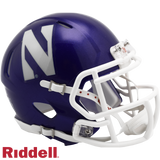 Northwestern Wildcats Helmet Riddell Replica Mini Speed Style Purple