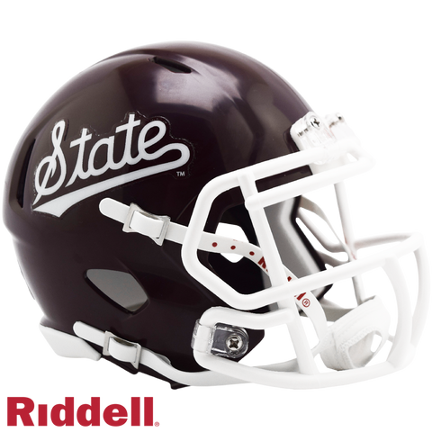 Mississippi State Bulldogs Helmet Riddell Replica Mini Speed Style Script