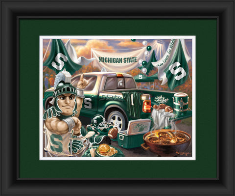 Michigan State Spartans Tailgate Print 15