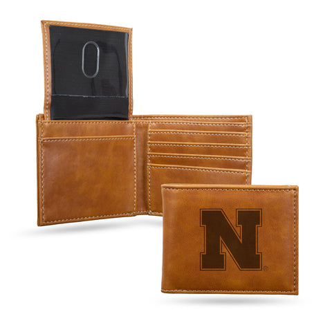 Nebraska Cornhuskers Wallet Billfold Laser Engraved