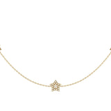 Lucky Star Layered Diamond Necklace in 14K Yellow Gold Vermeil on Sterling Silver