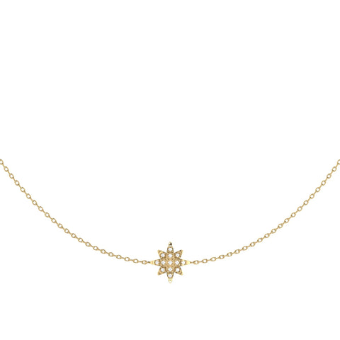 Starry Lane Layered Diamond Necklace in 14K Yellow Gold Vermeil on Sterling Silver