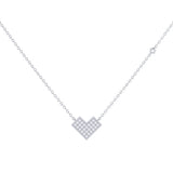 One Way Arrow Diamond Necklace in Sterling Silver