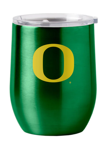 Oregon Ducks Travel Tumbler 16oz Stainless Steel Curved