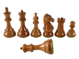 Chess Pieces - 4” Majestic Acaciawood/Boxwood Chess Pieces