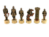 Chess Pieces - Knights in Armor Hand Painted Resin Chess Pieces