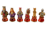 Chess Pieces - Resin - Camelot Busts On Acrylic Bases