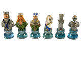 Chess Pieces - Resin - Camelot Busts On Acrylic Bases