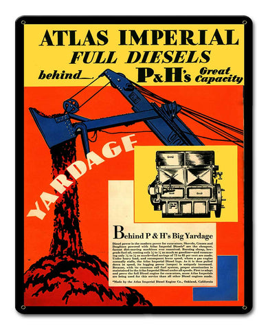 Atlas Imperial Metal Sign