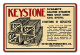 1910 KEYSTONE DYNAMITE Metal Sign 18in X 12in Metal Sign