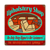 Upholstery Shop Vintage Sign Metal Sign