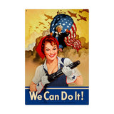 We Can Do It Vintage Sign Metal Sign