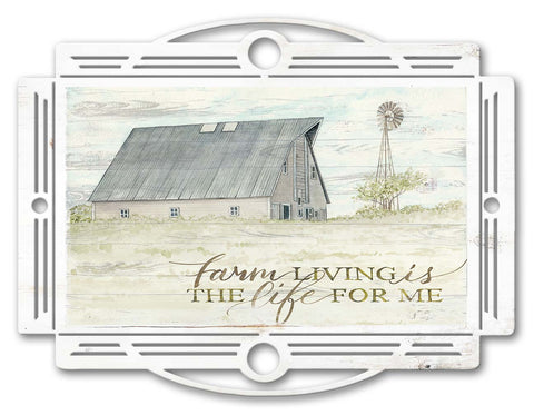 Tray Farm Living Vintage Sign Metal Sign