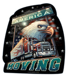 TRUCKERS AMERICA MOVING Vintage Sign Metal Sign