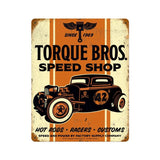 Torque Brothers 32 Coupe Vintage Sign Metal Sign