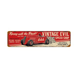 Vintage Evil Racing Devil Vintage Sign Metal Sign