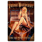 Vintage Watercraft Vintage Sign Metal Sign