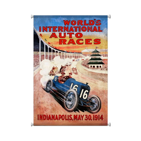 Worlds Races Vintage Sign Metal Sign