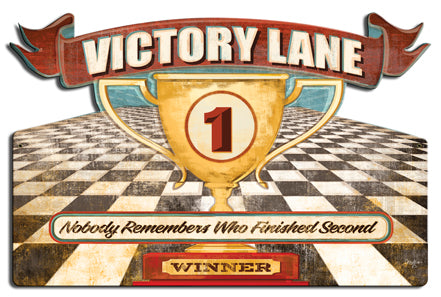 Victory Lane Vintage Sign Metal Sign