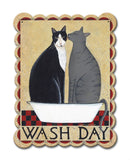 Wash Day Cats Vintage Sign Metal Sign