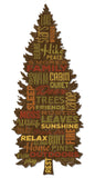 Tree With Words Cutout Vintage Sign Metal Sign