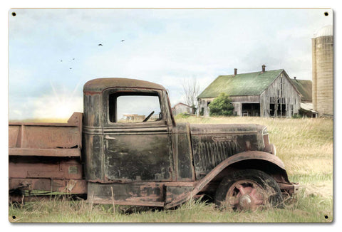 Truck Barn Vintage Sign Metal Sign