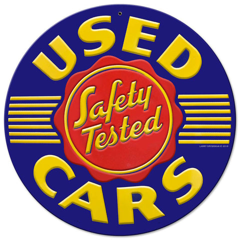 Used Cars Metal Sign