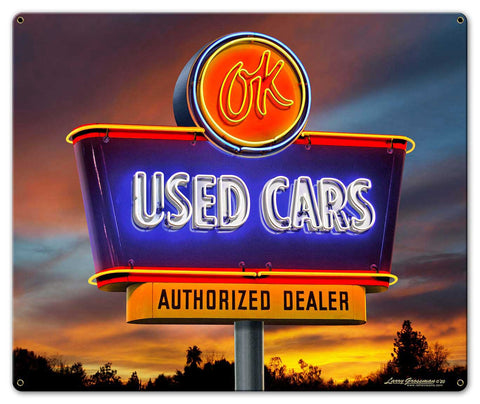 Used Car Sign Metal Sign