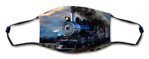 Train Mask Metal Sign