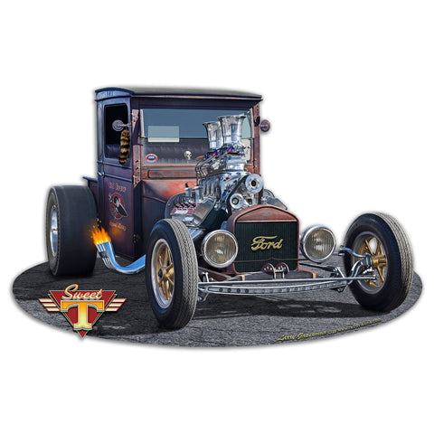 1926 T-Truck Cut out 16 X 10 vintage metal sign Metal Sign