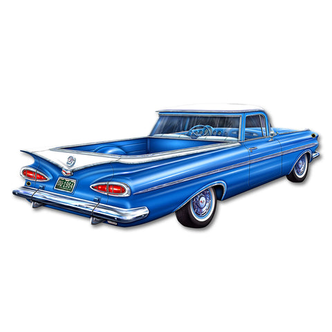 1059 El Camino Cut out 18 X 8 vintage metal sign Metal Sign