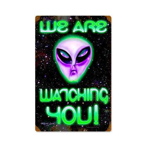 We Are Watching You Vintage Sign Metal Sign