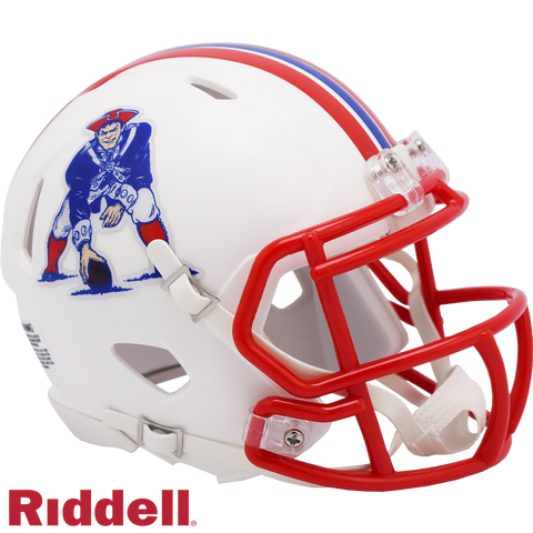 New England Patriots Helmet Riddell Replica Mini Speed Style 1990-1992 T/B