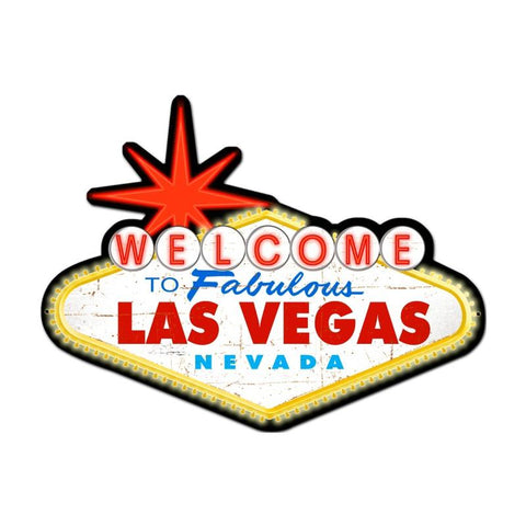 Welcome To Las Vegas Vintage Sign Metal Sign