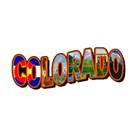 Colorado Landmarks Vintage Sign Metal Sign