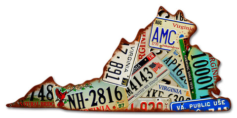 VIRGINIA LICENSE PLATES Metal Sign