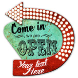 We Are Open 18 X 18 vintage metal sign Metal Sign