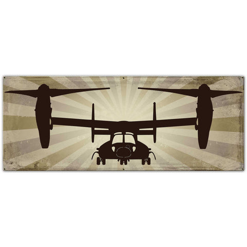 V-22 Osprey Metal Sign 48in X 20in Metal Sign