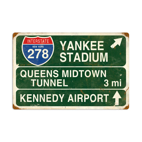 Yankee Stadium Vintage Sign Metal Sign