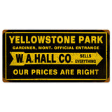 Yellowstone Park Vintage Sign Metal Sign