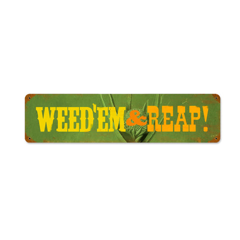 Weedem Vintage Sign Metal Sign