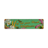 Weeds Wildflowers Vintage Sign Metal Sign