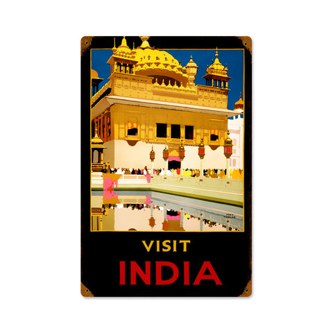 Vista India Travel Vintage Sign Metal Sign