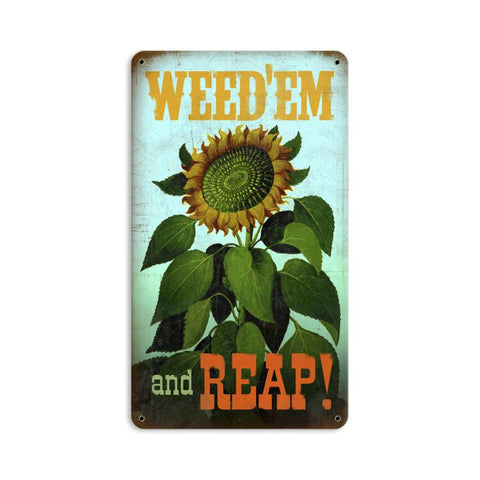 Weed-Em And Reep Vintage Sign Metal Sign