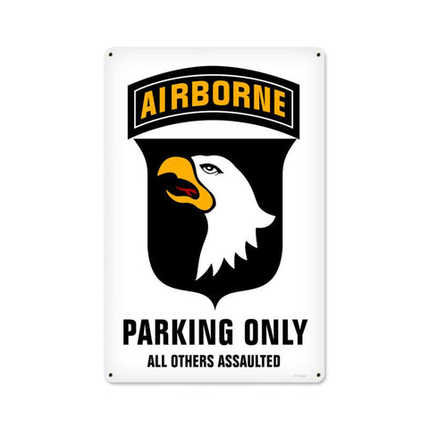 101St Airborne Parking Vintage Sign Metal Sign