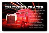 Trucker's Prayer Vintage Sign Metal Sign