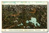 Yellowstone National Vintage Sign Metal Sign