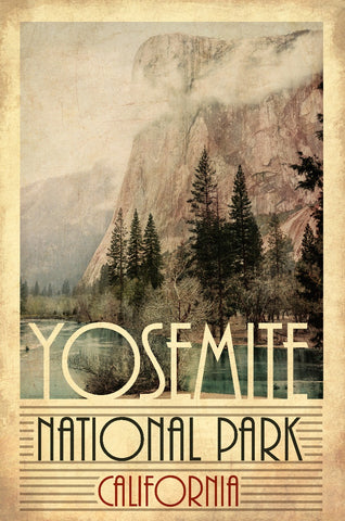 Yosemite National Park Vintage Sign Metal Sign