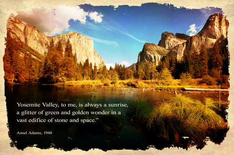 Yosemite Valley To Me Vintage Sign Metal Sign