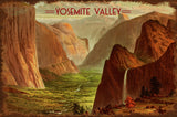 Yosemite Old Painting Vintage Sign Metal Sign